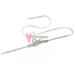 Brau din satin Hand Made Luxury BLT043AA cu Crystale aplicate pentru rochie de mireasa